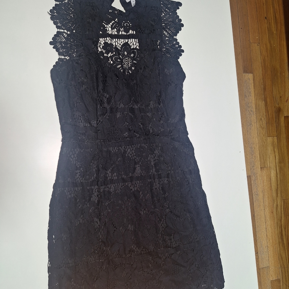 Love, Fire Black Lace Top